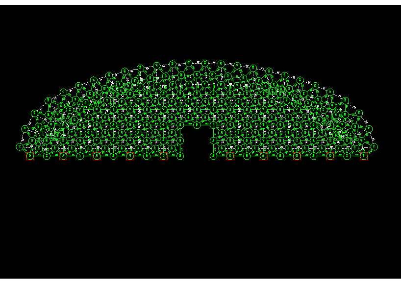二连浩特锡林浩特91跨，1000米长干煤棚网架设计